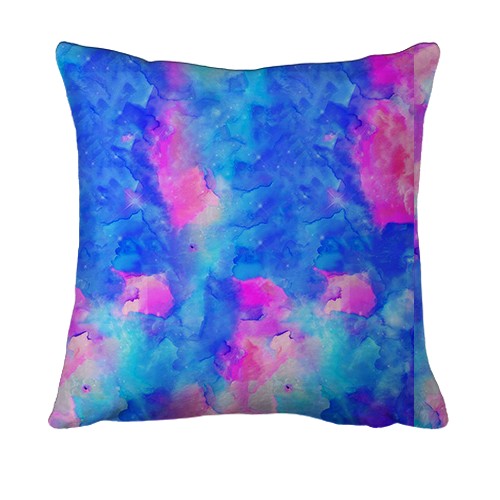 3D подушка EXO акварельный арт (вид сзади)