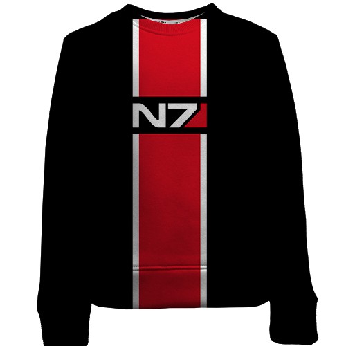 Дитячий 3D світшот N7 (Зі смугою) (вид спереду)