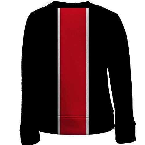 Дитячий 3D світшот N7 (Зі смугою) (вид ззаду)