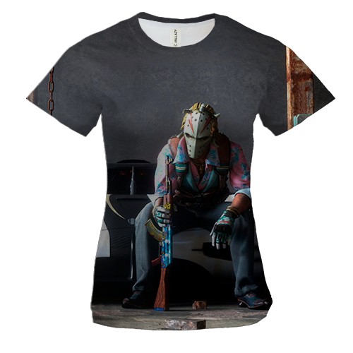 Женская 3D футболка CS2 - The Professionals (вид спереди)