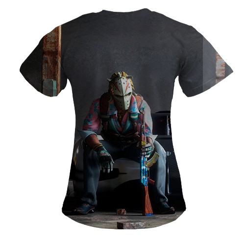 Женская 3D футболка CS2 - The Professionals (вид сзади)