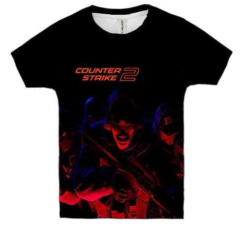 Дитяча 3D футболка CS2 - FBI (CT) (вид спереду)