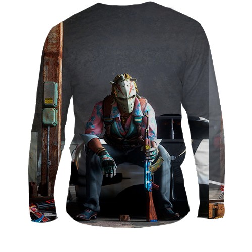 Чоловічий 3D лонгслів CS2 - The Professionals (вид ззаду)