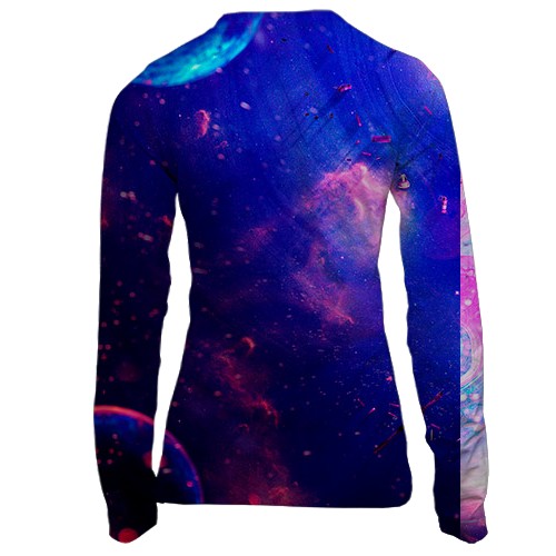 Жіночий 3D лонгслів CS2 - two sides (вид ззаду)