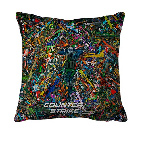3D подушка CS2 - КТшник у скінах (вид спереду)