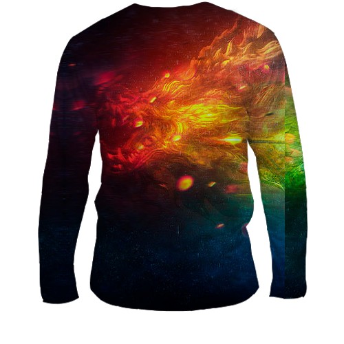 Чоловічий 3D лонгслів CS2 Agent Sniper (вид ззаду)