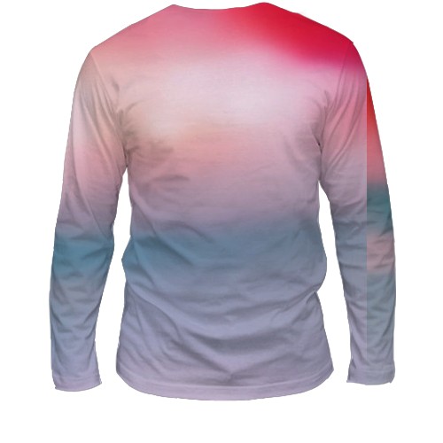 Мужской 3D лонгслив GIRLSET (K-Pop) (вид сзади)