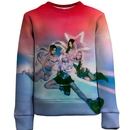 Детский 3D свитшот GIRLSET (K-Pop) (вид спереди)