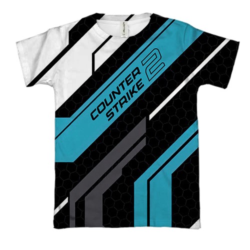 3D футболка Counter Strike 2 - Vulcan (вид спереду)