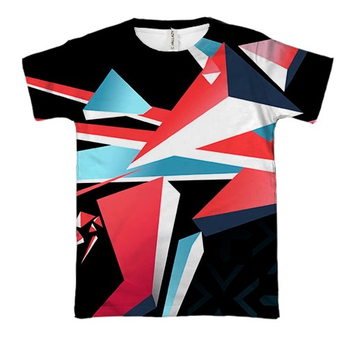 3D футболка CS - Point Disarray style (вид спереду)