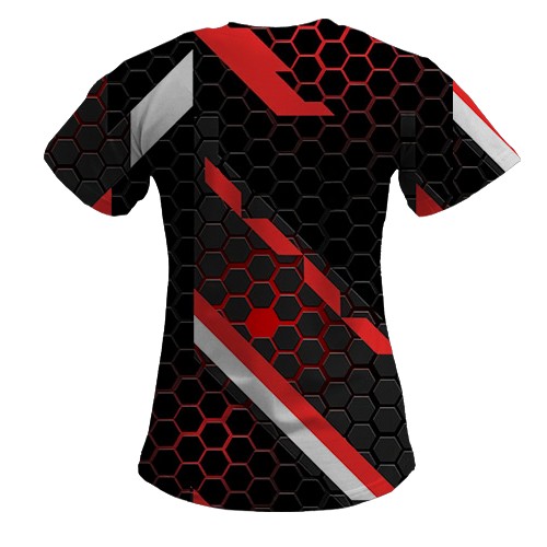 Женская 3D футболка Counter Strike - Cyrex (вид сзади)