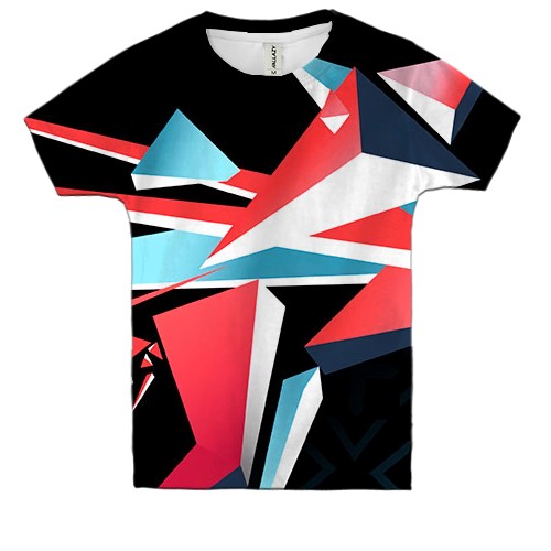 Детская 3D футболка CS - Point Disarray style (вид спереди)