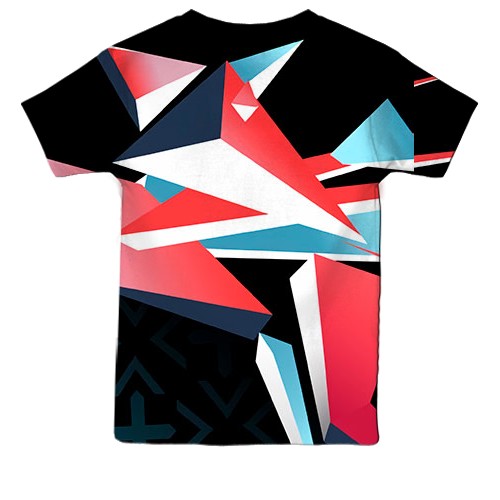 Детская 3D футболка CS - Point Disarray style (вид сзади)