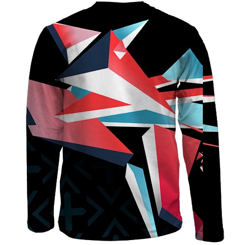 Дитячий 3D лонгслів CS - Point Disarray style (вид ззаду)