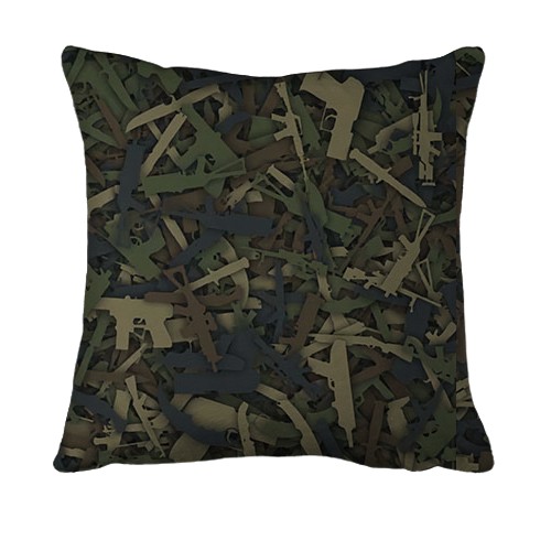 3D подушка CS2 - Guns Camouflage (вид ззаду)