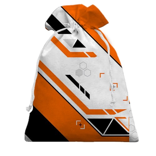 3D Подарочный мешочек Counter Strike 2 - Asiimov (вид сзади)