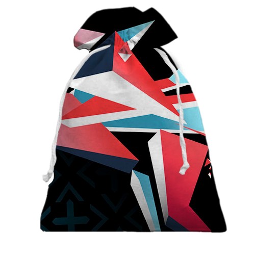 3D Подарунковий мішечок CS - Point Disarray style (вид ззаду)