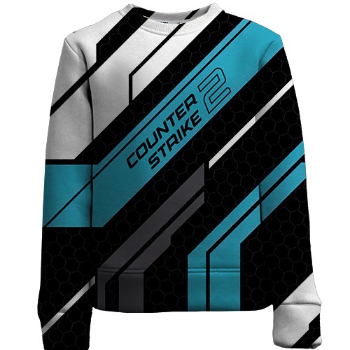 Дитячий 3D світшот Counter Strike 2 - Vulcan (вид спереду)