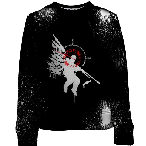 Дитячий 3D світшот Counter Strike - Cache graffiti (вид спереду)