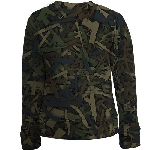 Дитячий 3D світшот CS2 - Guns Camouflage (вид ззаду)