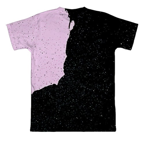 3D футболка BTS (K-Pop) силуэты (вид сзади)