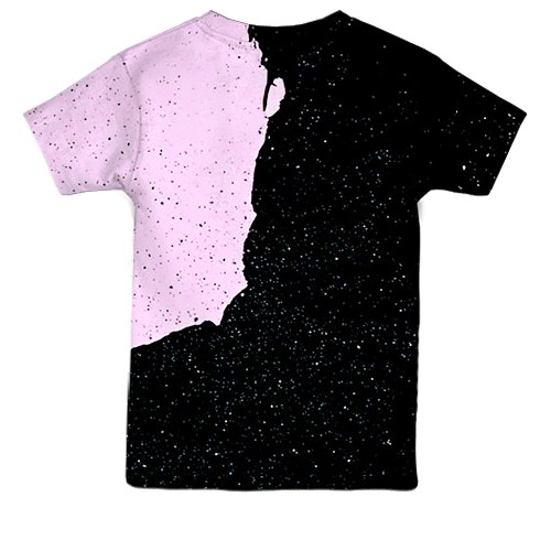 Дитяча 3D футболка BTS (K-Pop) силуети (вид ззаду)