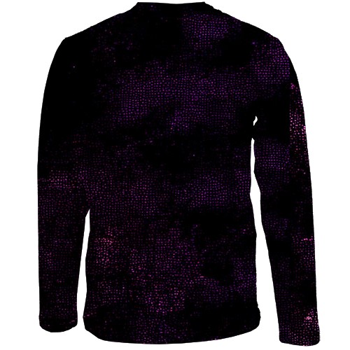 Дитячий 3D лонгслів BTS paint dots (вид ззаду)