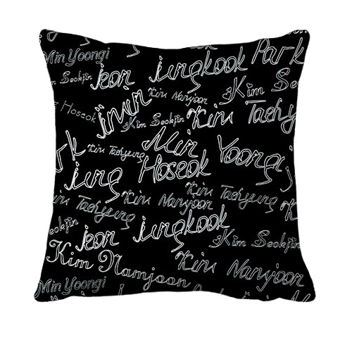 3D подушка BTS імена (вид спереду)