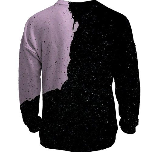 3D свитшот BTS (K-Pop) силуэты (вид сзади)