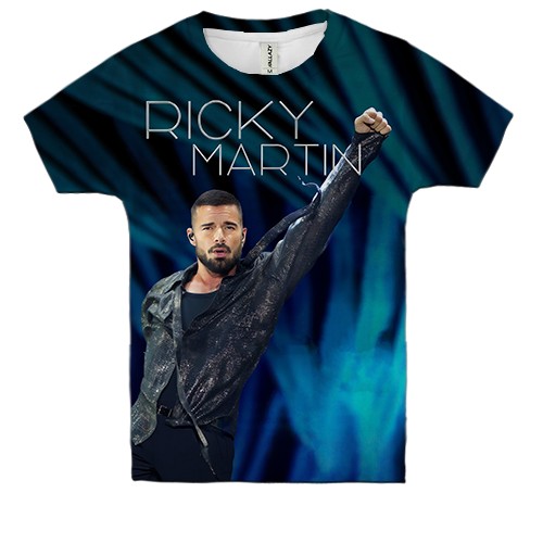 Детская 3D футболка Ricky Martin Live (вид спереди)