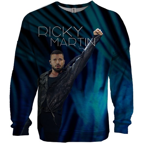 3D світшот Ricky Martin Live (вид спереду)