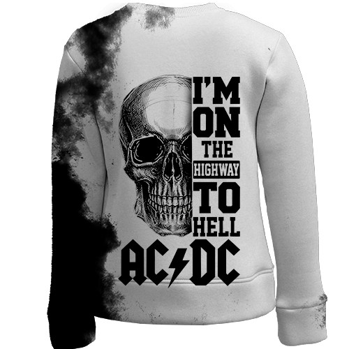 Дитячий 3D світшот "AC/DC" - I`m on the Highway to Hell (вид ззаду)