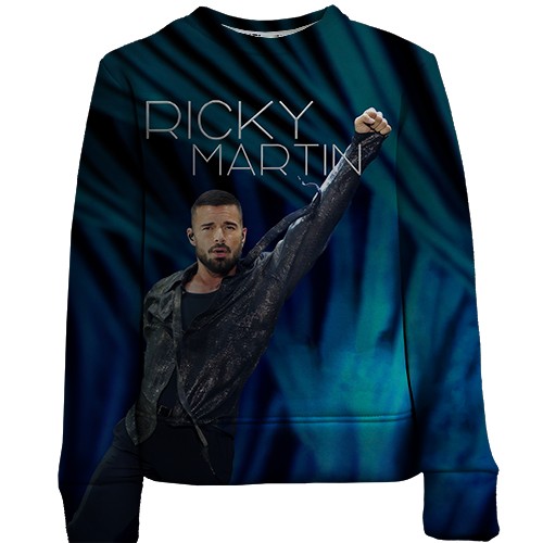 Детский 3D свитшот Ricky Martin Live (вид спереди)