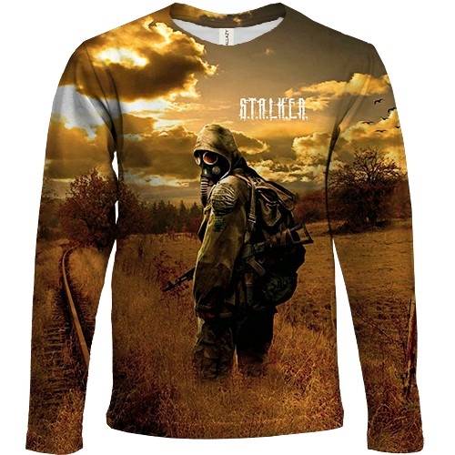 Детский 3D лонгслив S.T.A.L.K.E.R. 2, поле (вид спереди)