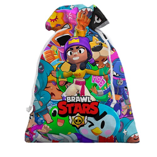3D Подарунковий мішечок Brawl Stars - Mina (вид спереду)