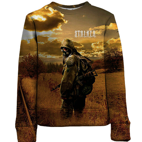Детский 3D свитшот S.T.A.L.K.E.R. 2, поле (вид спереди)