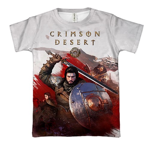 3D футболка Crimson Desert, art poster (вид спереду)
