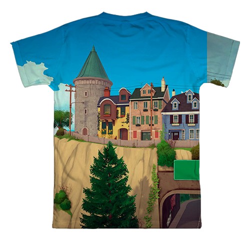 3D футболка Paralives (вид ззаду)