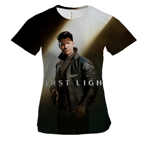 Женская 3D футболка 007 First Light (вид спереди)