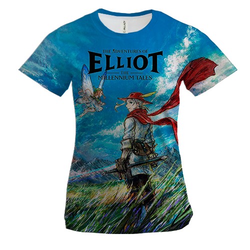 Женская 3D футболка The Adventures of Elliot: The Millennium Tales (вид спереди)
