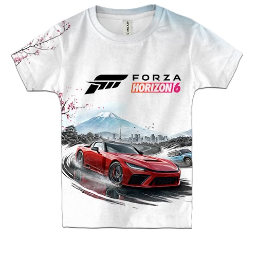 Детская 3D футболка Forza Horizon 6 (вид спереди)