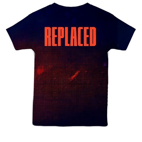 Детская 3D футболка Replaced (вид сзади)