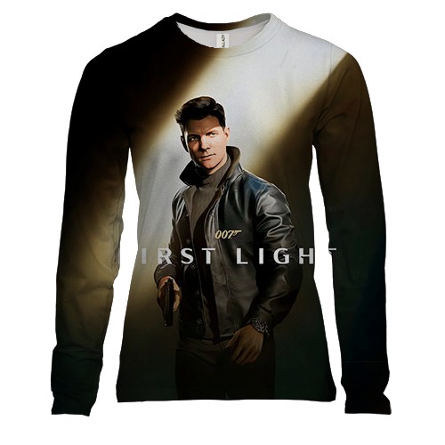 Женский 3D лонгслив 007 First Light (вид спереди)