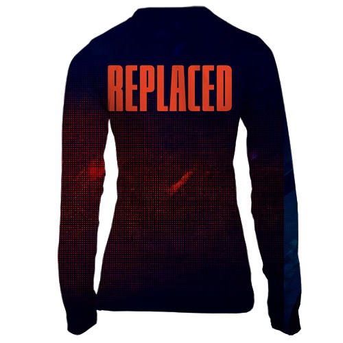 Женский 3D лонгслив Replaced (вид сзади)
