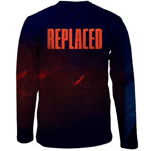 Детский 3D лонгслив Replaced (вид сзади)