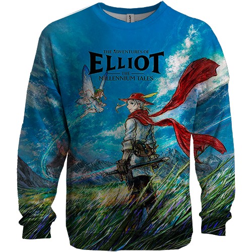 3D свитшот The Adventures of Elliot: The Millennium Tales (вид спереди)