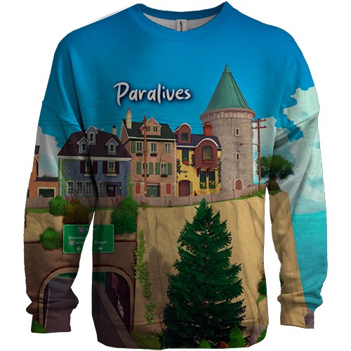 3D свитшот Paralives (вид спереди)