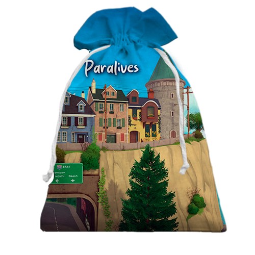 3D Подарочный мешочек Paralives (вид спереди)