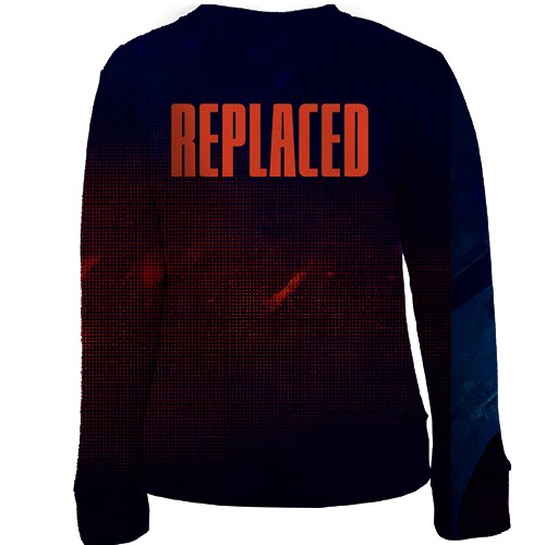 Детский 3D свитшот Replaced (вид сзади)