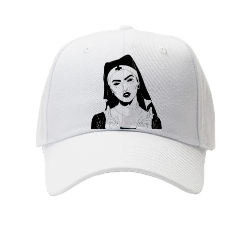 Детская Кепка, Белый, Nun with black eyes